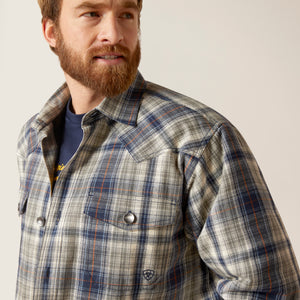 Ariat Men's Hoover Shirt Jacket, Iron Heather