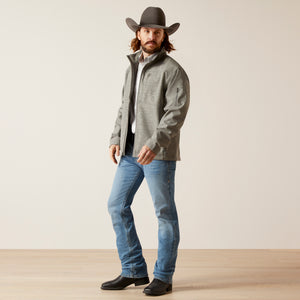 Ariat Men's Vernon 2.0 Softshell Jacket, Jetty Grey Embossed