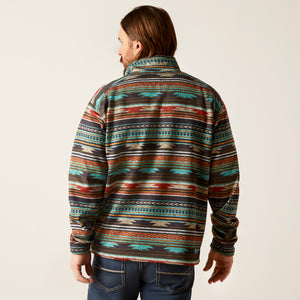 Ariat Men's Caldwell 1/4 Zip Sweater, Biscay Bay Serape