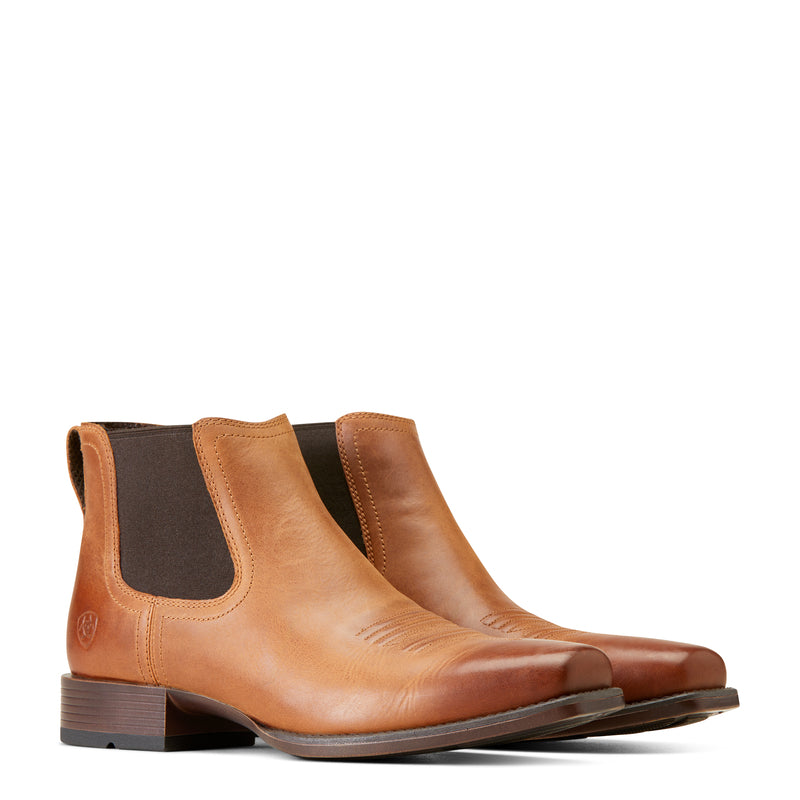 Ariat Men's Booker Ultra Square Toe Western Boot, Almond Roca