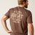 Ariat Men's Ariat Western Wheat T-Shirt, Brown Heather