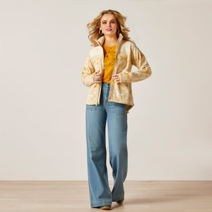 Ariat Women's Prescott Fleece Jacket, Sand Dune Print