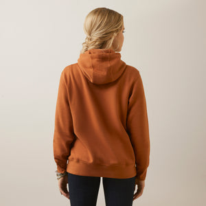 Ariat Women's REAL Cow Hyde Hoodie, Glazed Ginger