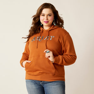 Ariat Women's REAL Cow Hyde Hoodie, Glazed Ginger
