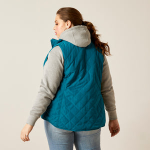 Ariat Women's Reversible Dilon Vest, Deep Lagoon