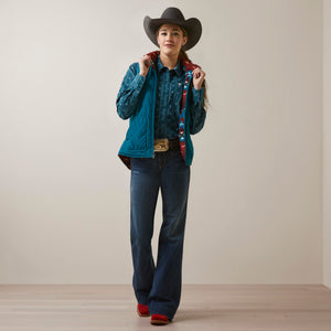 Ariat Women's Reversible Dilon Vest, Deep Lagoon