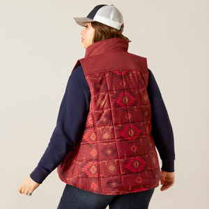 Ariat Women's REAL Crius Vest, Burnt Rose Print