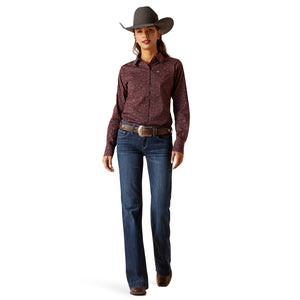 Ariat Women's Team Kirby Stretch Shirt, Ancestry Print