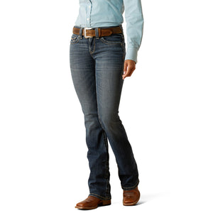 Ariat Women's R.E.A.L. Perfect Rise Halyn Boot Cut, Arkansas