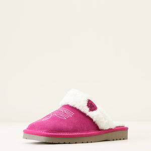 Ariat Women's Jackie Square Toe Slipper, Very Berry Pink