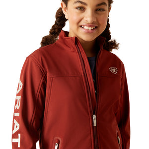 Ariat Youth New Team Softshell Jacket, Fired Brick