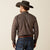 Ariat Men's Team Logo Oak Classic Fit Long Sleeve Shirt, Brown|Light Blue