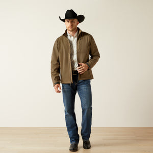 Ariat Men's Logo 2.0 Softshell Jacket, Crocodile Heather