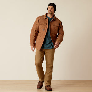 Ariat Men's Rebar Cordura Ripstop Insulated Shirt Jacket, Aztec