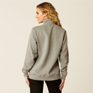 Ariat Women's 1/2 Zip Sweatshirt, Heather Grey