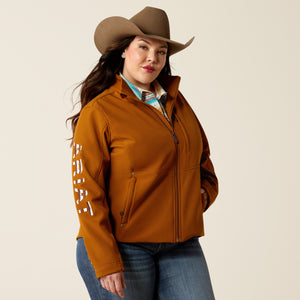 Ariat Women's Team Patriot Softshell Jacket, Chestnut Horse