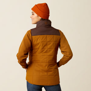 Ariat Women's REAL Crius Vest, Chestnut/Chocolate Plum