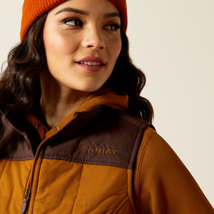 Ariat Women's REAL Crius Vest, Chestnut/Chocolate Plum