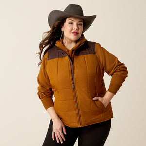 Ariat Women's REAL Crius Vest, Chestnut/Chocolate Plum