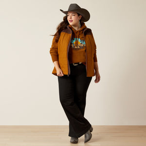 Ariat Women's REAL Crius Vest, Chestnut/Chocolate Plum