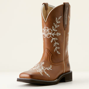 Ariat Women's Flora Wide Square Toe Western Boot, Country Cork
