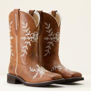 Ariat Women's Flora Wide Square Toe Western Boot, Country Cork