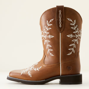 Ariat Women's Flora Wide Square Toe Western Boot, Country Cork