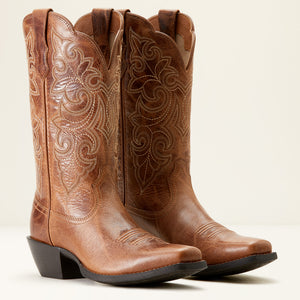 Ariat Women's Round Up Square Toe Western Boot, Ready Russet