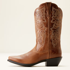 Ariat Women's Round Up Square Toe Western Boot, Ready Russet
