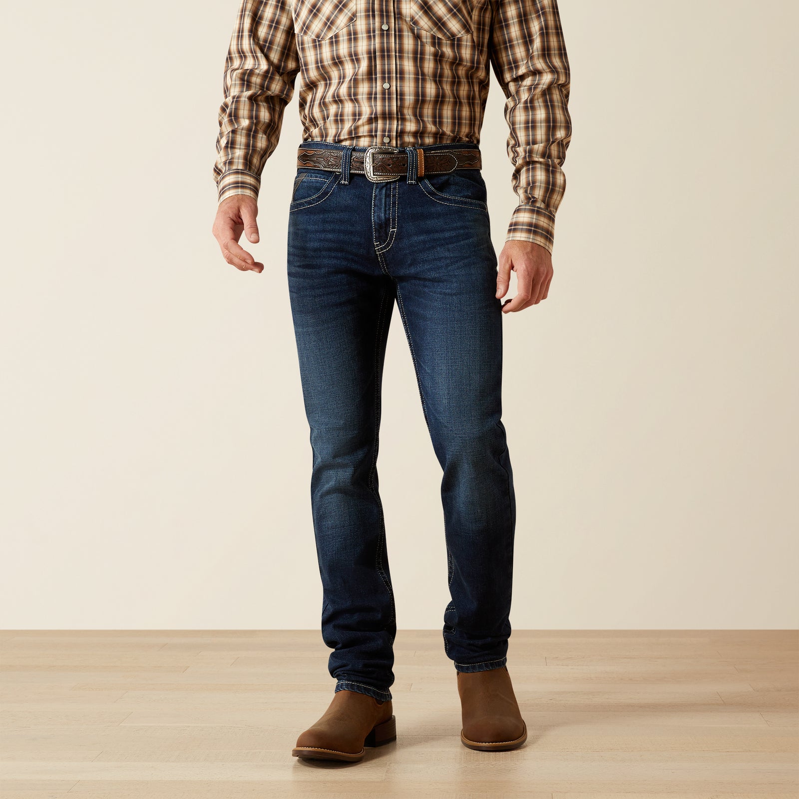 Ariat Men's M8 Modern Jason Slim Leg Jeans, Salton
