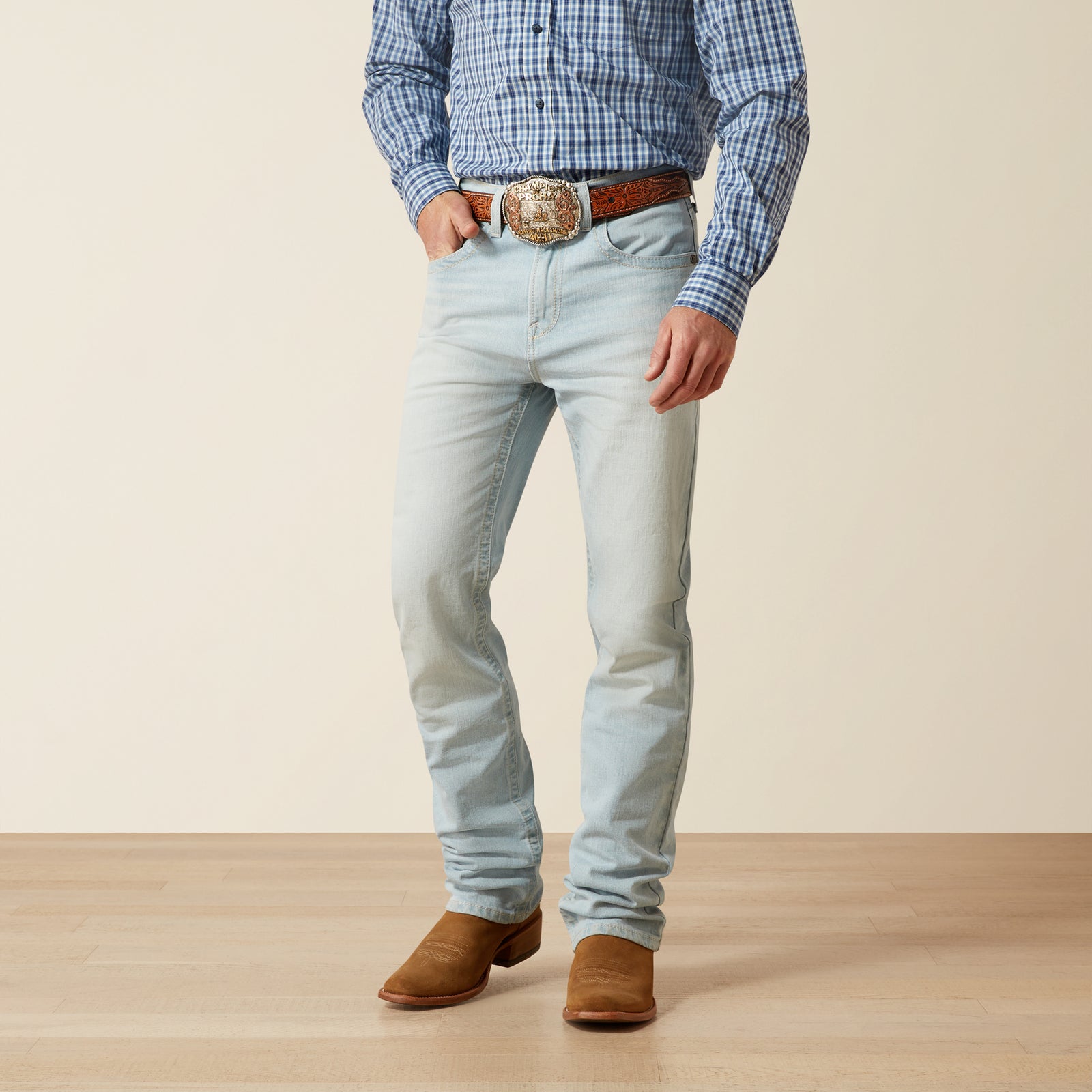 Ariat Men's M7 Slim Ontario Classic Rise Straight Leg Jeans, Clive