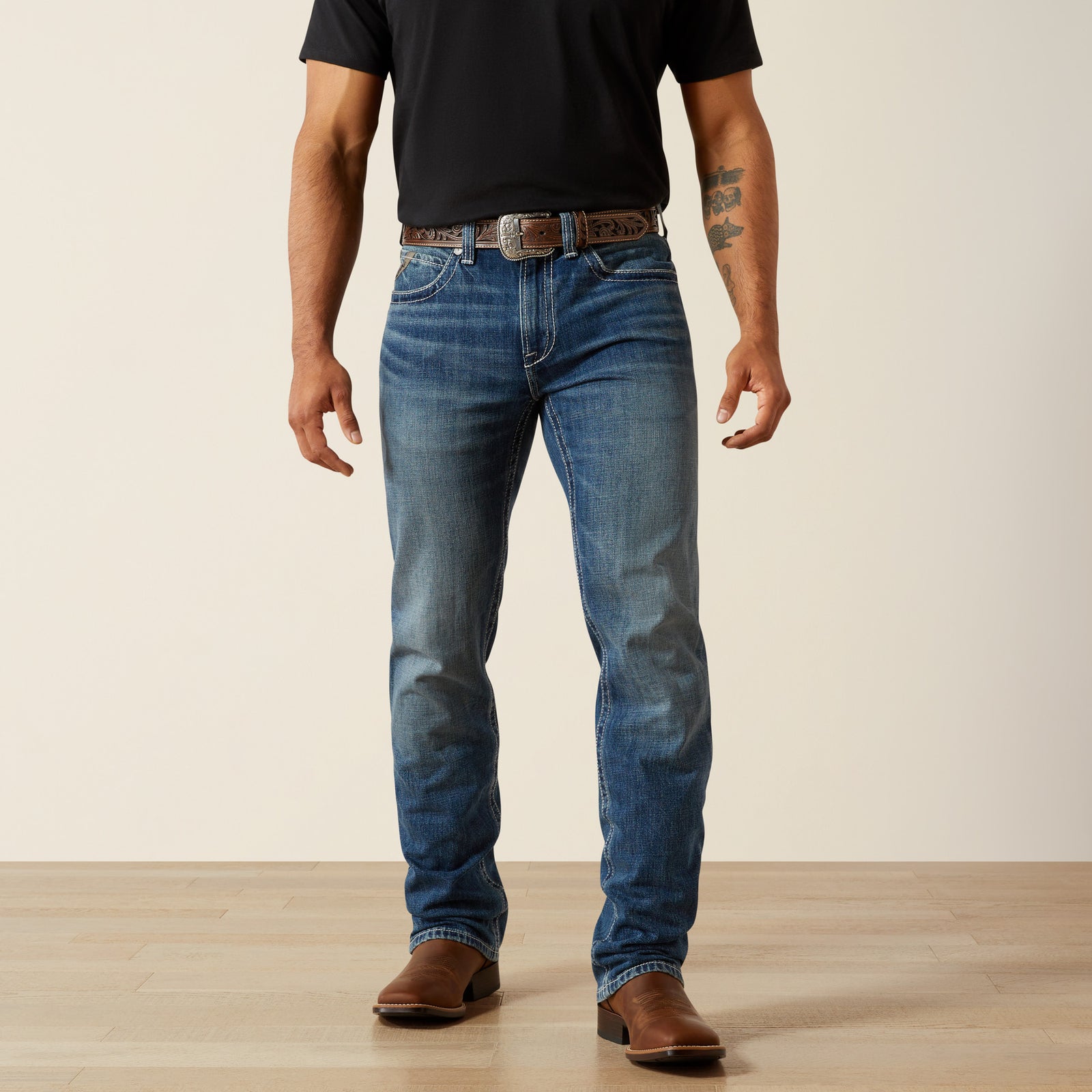 Ariat Men's M4 Relaxed August Straight Leg Jean, Terrence