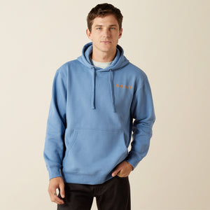 Ariat Men's Ariat Sun Valley Circle Hoodie, Coronet Blue