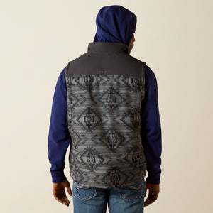Ariat Men's Pioneer Stretchshell Vest, Charcoal/Grey Southwest
