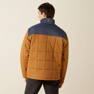 Ariat Men's Crius Insulated Jacket, Blue Nights/Almond Khaki