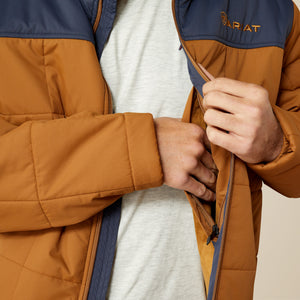 Ariat Men's Crius Insulated Jacket, Blue Nights/Almond Khaki