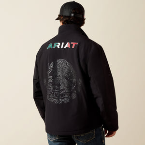 Ariat Men's Pioneer Stretchshell Mexico Jacket, Black