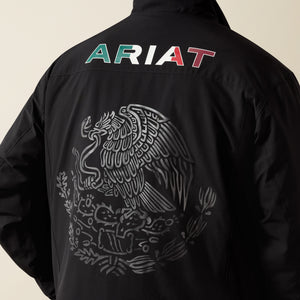 Ariat Men's Pioneer Stretchshell Mexico Jacket, Black