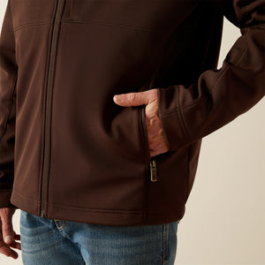 Ariat Men's Vernon Softshell Jacket, Coffee Bean