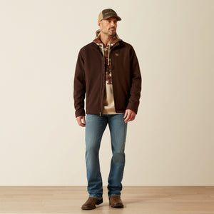 Ariat Men's Vernon Softshell Jacket, Coffee Bean