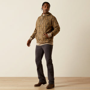 Ariat Men's All Over Print Hoodie, Khaki Southwest