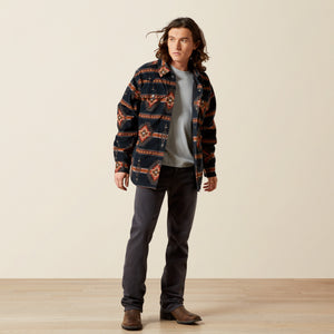 Ariat Men's Hensley Corduroy Retro Shirt Jacket, Dark Grey