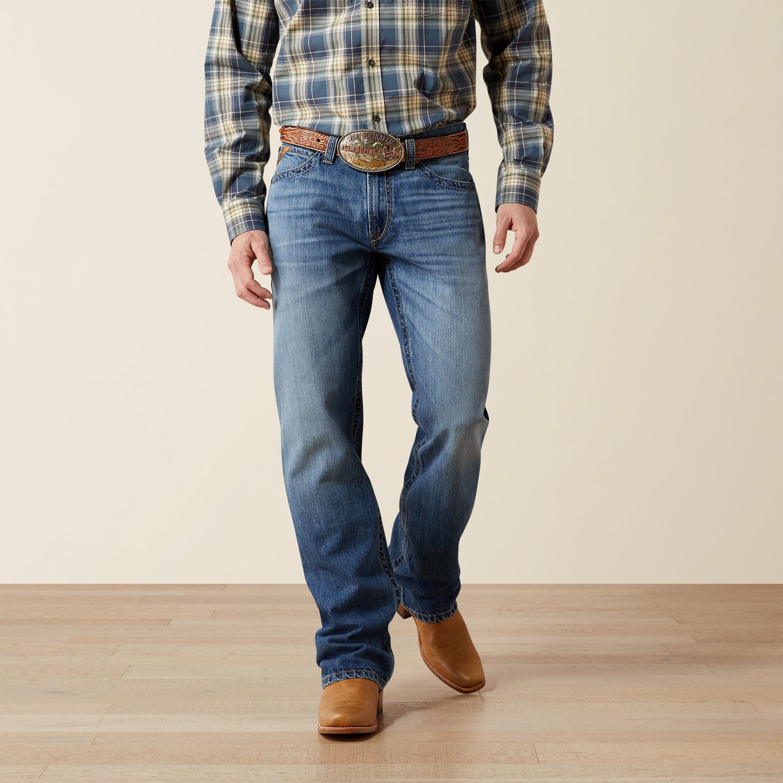 Ariat Men's M4 Relaxed Shane Boot Cut Jean, Rogers