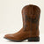 Ariat Men's Sport PBR Wide Square Toe Cowboy Boot, Distressed Brown