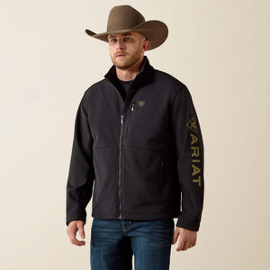 Ariat Men's Logo Softshell PBR Jacket, Black