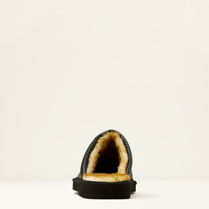 Ariat Men's Silversmith Square Toe Exotic Slipper, Black