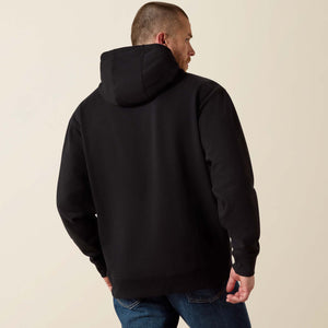 Ariat Men's Ariat Embossed Logo Hoodie, Black