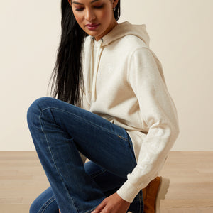 Ariat Women's Ariat Logo 2.0 Hoodie, Oatmeal Heather
