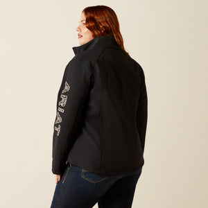 Ariat Women's Ariat Logo Softshell Jacket, Black/Southwest Minimal Print