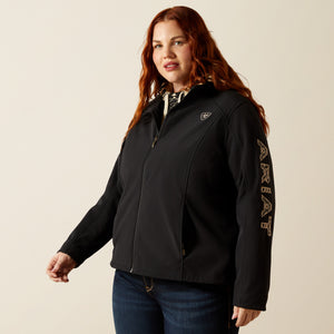 Ariat Women's Ariat Logo Softshell Jacket, Black/Southwest Minimal Print